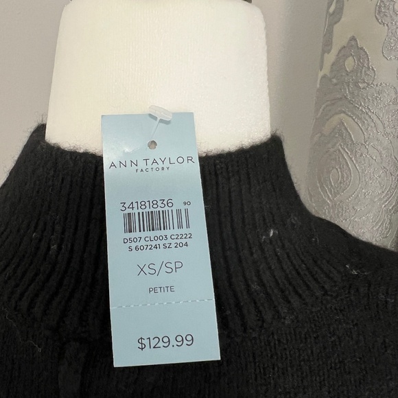 Ann Taylor Factory Petite NEW Crew Neck Pullover Poncho/Sweater - Picture 8 of 15